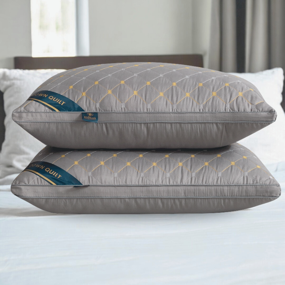 Signature Hilton Premium Pillow in Grey (Twin Pack)