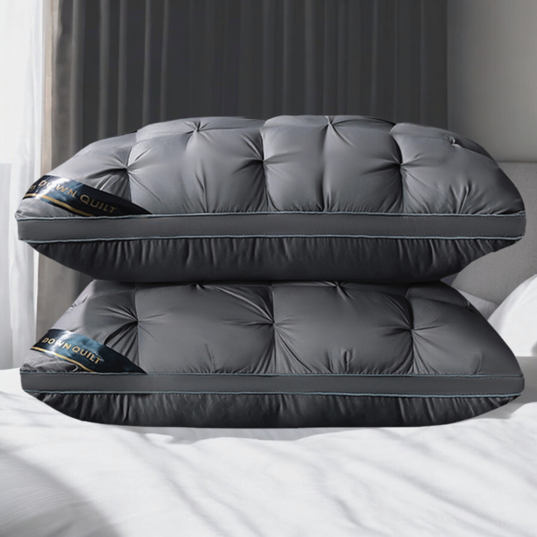 Signature Hilton Grand Pillow in Grey (Twin Pack)