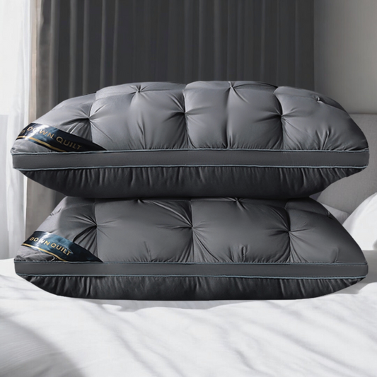 Signature Hilton Grand Pillow in Grey (Twin Pack)