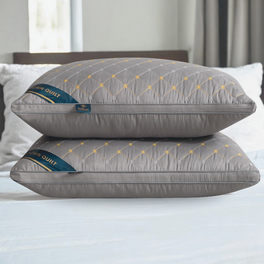 Signature Hilton Premium Pillow in Grey (Twin Pack)